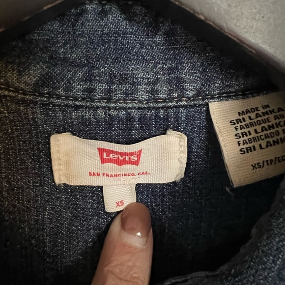Levi’s short sleeve button from denim dress XS - Picture 6 of 6